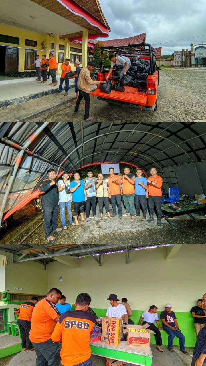 IPMAKUSI Bersama BPBD Kuansing Salurkan Bantuan untuk Korban Banjir