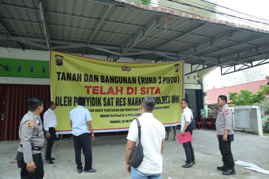 Polres Inhu Sita 5 Unit Ruko Milik Mak Gadih Ratu Narkoba Inhu