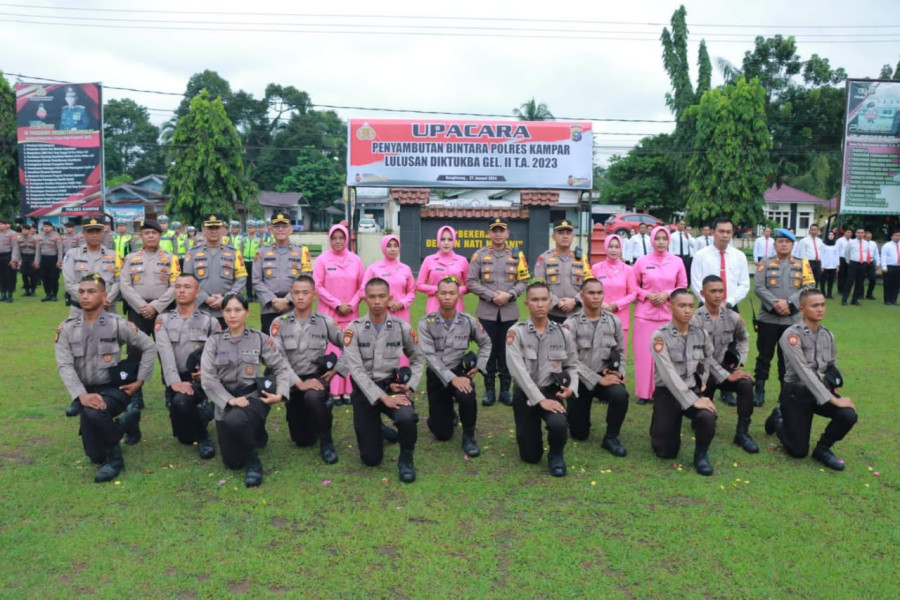 Ini Pesan Kapolres Kampar dalam Penyambutan Bintara Remaja Lulusan 2023