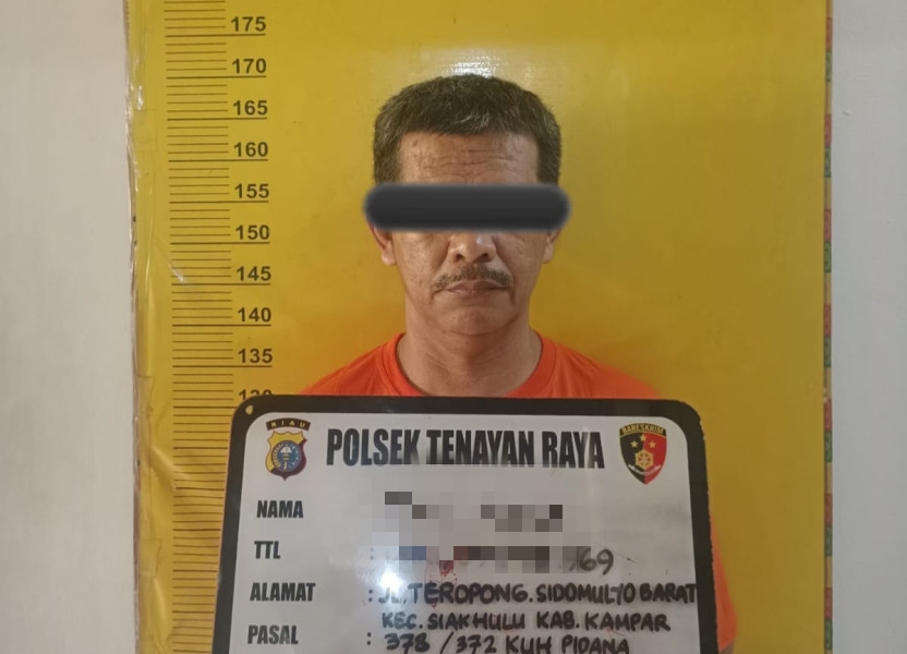 Penipu 15.000 Liter Solar Diburu Polsek Tenayan Raya Hingga ke Jakarta