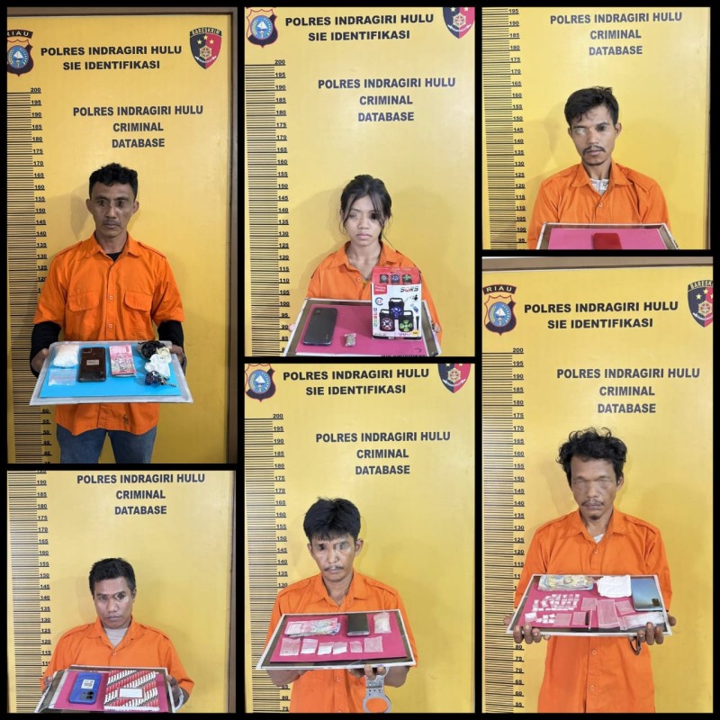 Jaringan Narkoba Inhu Digulung, Anak Mak Gadi Ikut Diciduk