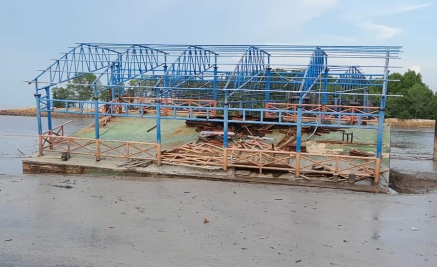 Jadi Besi Tua, Dishub Bengkalis Lelang Ponton Dermaga Pelabuhan Selat Baru
