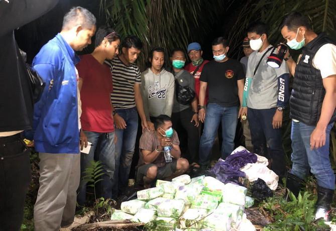 Polisi Inhil Amankan Sabu 50 Kg Senilai Rp75 Miliar