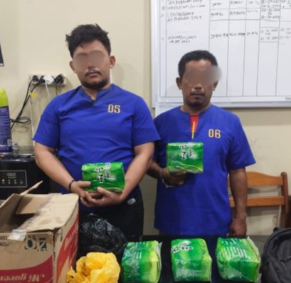 Polres Dumai Bekuk 2 Pengedar Kawasan Pelabuhan TPI Purnama, 5 Kg Sabu Disita