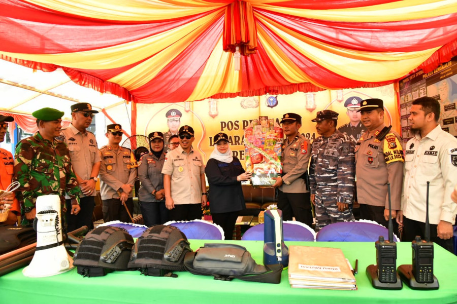 Bupati Bengkalis Tinjau Posko di Pelabuhan Bandar Sri Laksamana