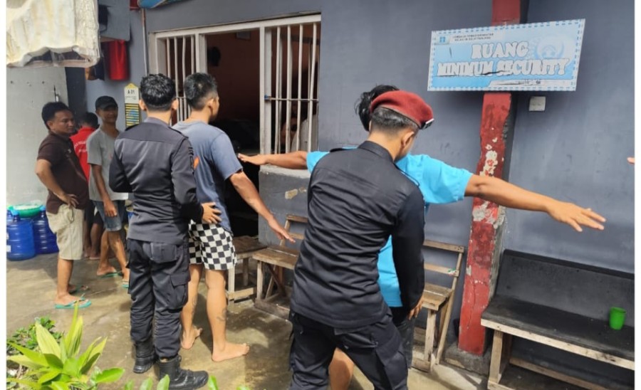 Lapas Selatpanjang Razia Blok Tahanan Saat Lebaran, Barang Terlarang Masih Ditemukan