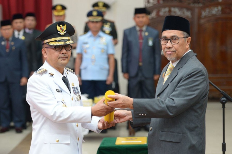 Lantik Firdaus Jadi  Pj Bupati Kampar,  Gubri: Kamsol Kembali ke Markas