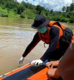 Basarnas Lakukan Pencarian Pemancing Hilang di Sungai Indragiri