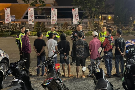 Blue Light Patrol, 36 Unit Sepeda Motor Knalpot Brong Diamankan Satlantas Pekanbaru