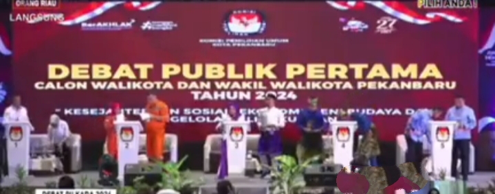 Ini Solusi Banjir yang Diumbar Paslon Wako dan Wawako Pekanbaru di Debat Publik