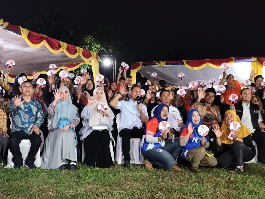 Pilkada Damai, Paslon AMAn Ajak Warga Pematang Kapau Santun Berpolitik