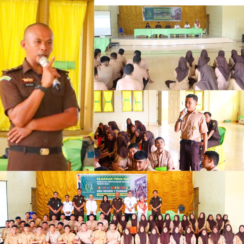 Jaksa Masuk Sekolah, Kejati Riau Beri Penyuluhan Hukum di SMAN 1 Rambah