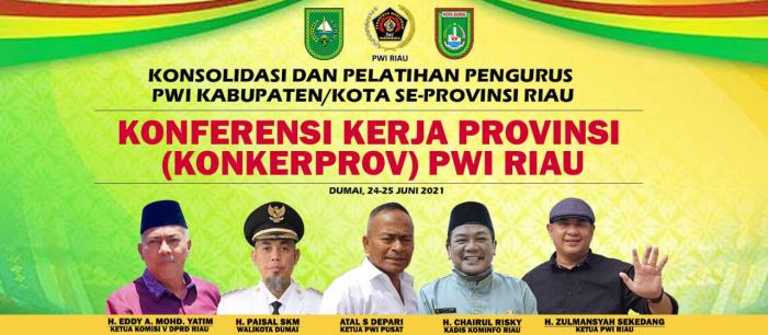 Dumai Tuan Rumah Konkerprov PWI Riau, Pelatihan PWI Daerah dan UKW XVII