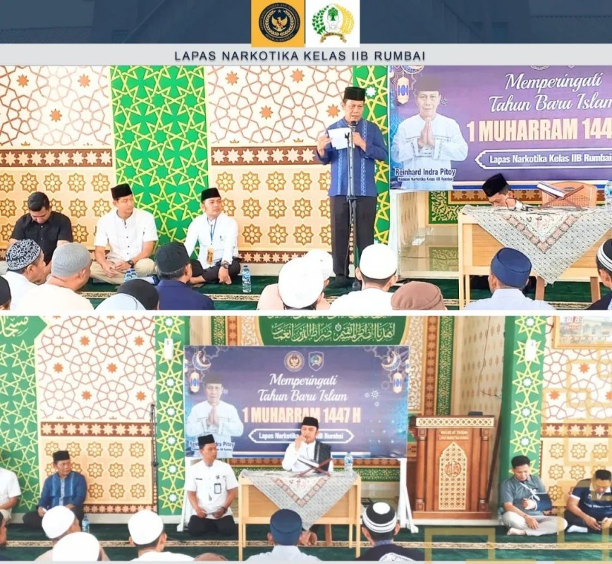 Tahun Baru Islam, Lapas Narkotika Rumbai Tanamkan Semangat Hijrah pada Warga Binaan