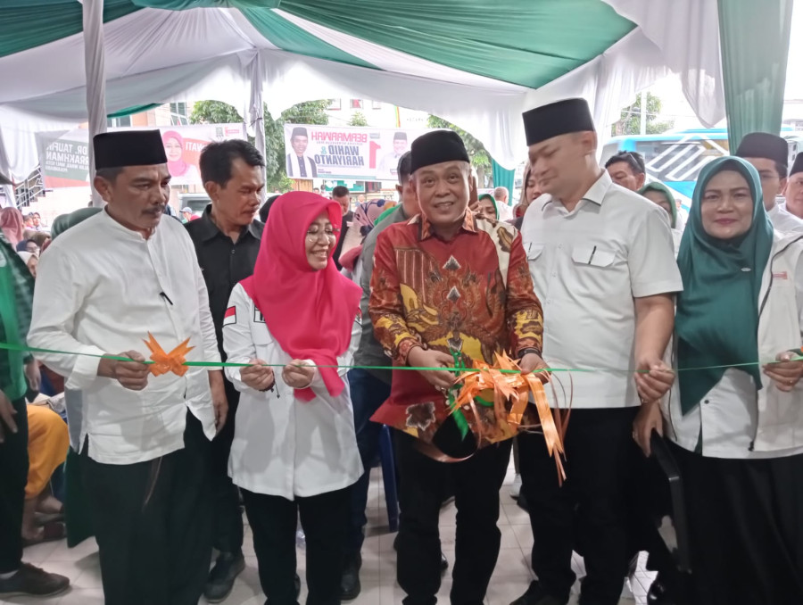 Warga Senapelan Padati Peresmian Posko Pemenangan Paslon INTAN BERLIAN