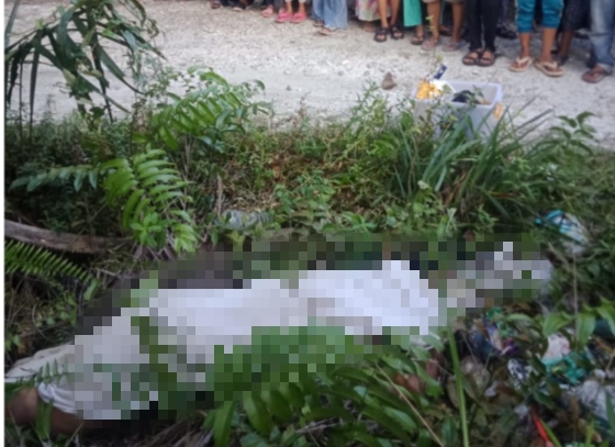 Warga Tapung Heboh, Mayat Wanita Terlilit Kabel Ditemukan di Pinggir Jalan