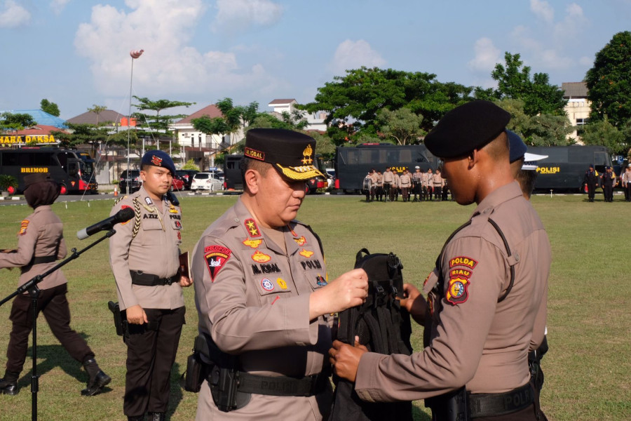 Polda Riau Kerahkan 1.664 Personel Pengamanan TPS Pemilu 2024