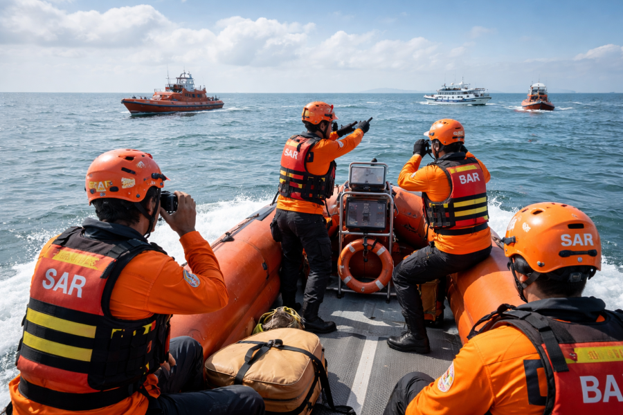 ABK KM Makmur Jaya 89 Hilang Terjatuh ke Laut di Perairan Bengkalis