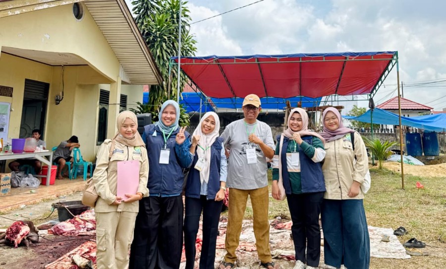 DPKH Riau Kawal Proses Penyembelihan Hingga Distribusi Daging Kurban