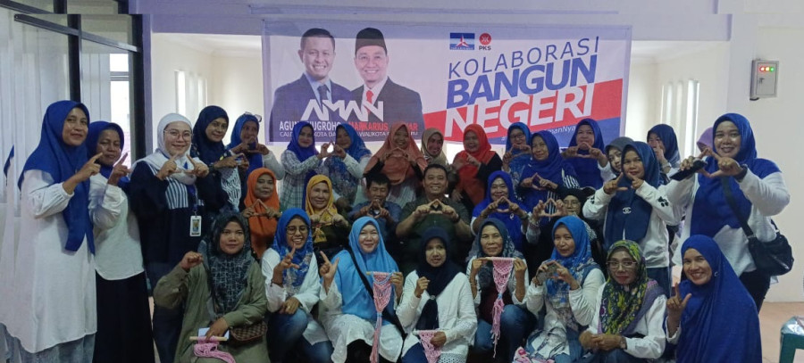 Upgrade Skill, Bapaslon AMAn Berikan Pelatihan Rajut ke Puluhan Emak-emak UMKM