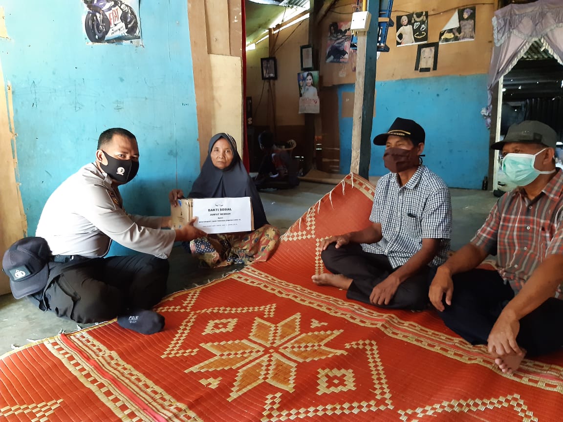 Lagi, Polsek Kampar Kiri Berbagi untuk Warga Terdampak Covid-19