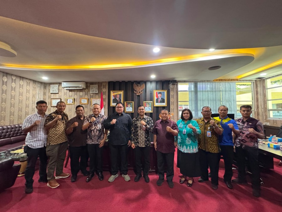 Kesbangpol Riau dan Kejagung Bahas Evaluasi Indeks Demokrasi Indonesia