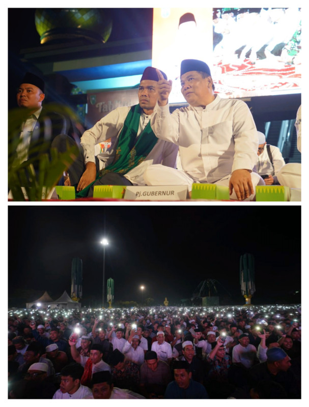 Ribuan Warga Hadiri Tabligh Akbar HUT ke-67 Riau Bersama UAS dan Ustadz Das’ad Latif