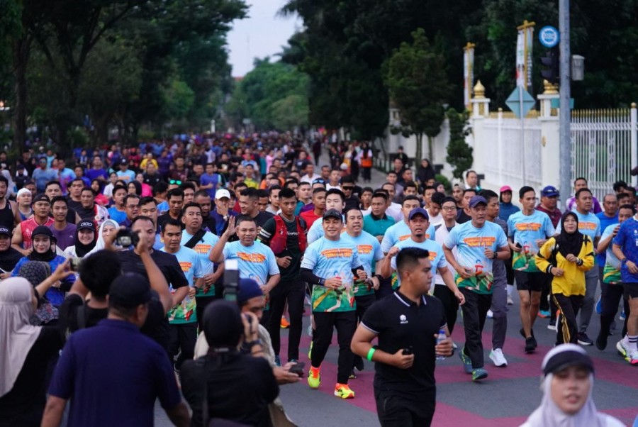 Gubernur Riau Apresiasi Antusiasme Warga di Karhutla Fun Run 2025