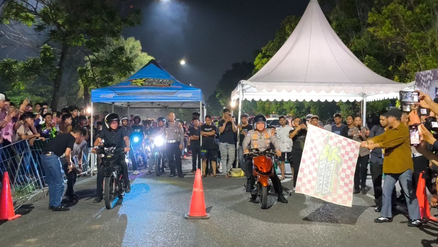 Polda Riau Resmikan Lintasan Drag Bike 200 Meter sebagai Solusi Balap Liar