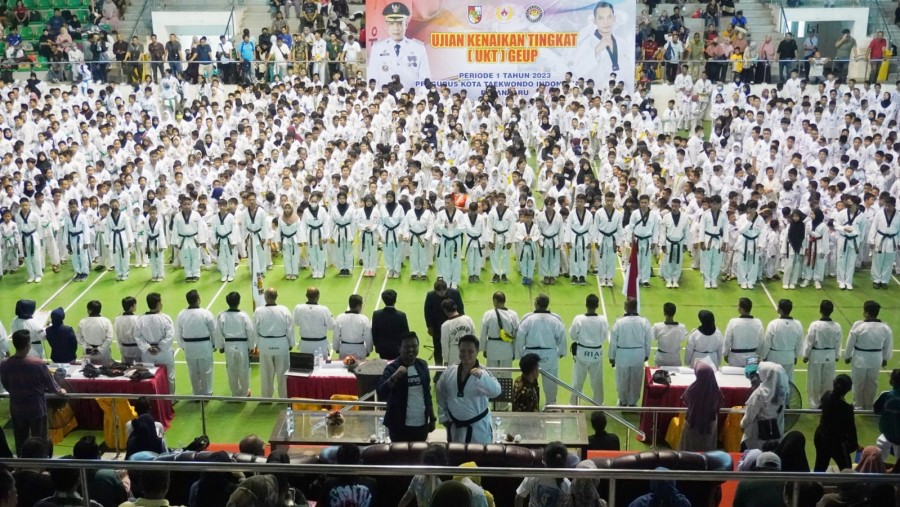 1.400 Siswa Taekwondo Ikuti Ujian Kenaikan  Geup Periode Pertama 2023