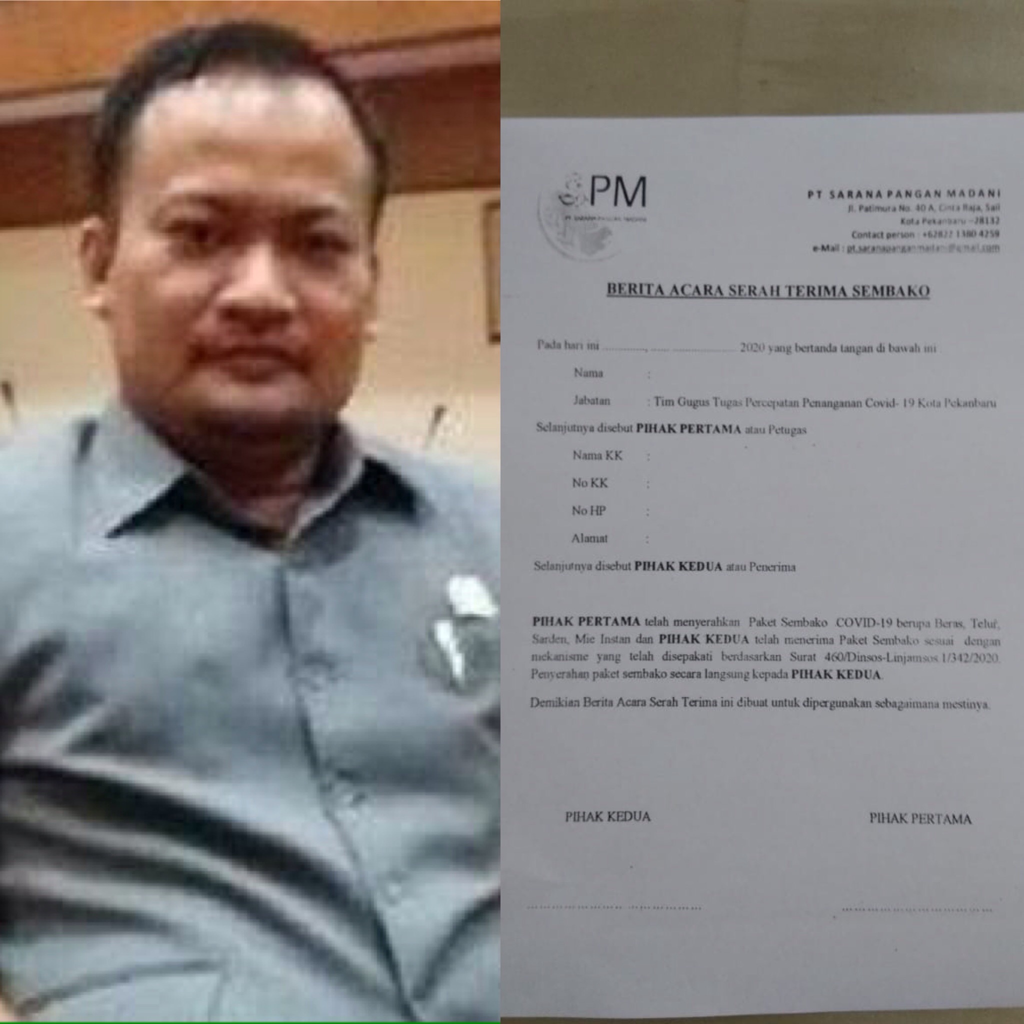 Taufik Arrakhman : Ada Kejanggalan Dalam Distribusi Bansos Pemko Pekanbaru