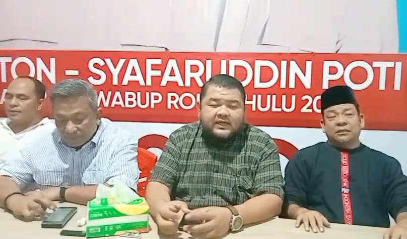 Paslon Nomor 3 Anton-Poti Deklarasikan Kemenangan Pilkada Rohul 2024