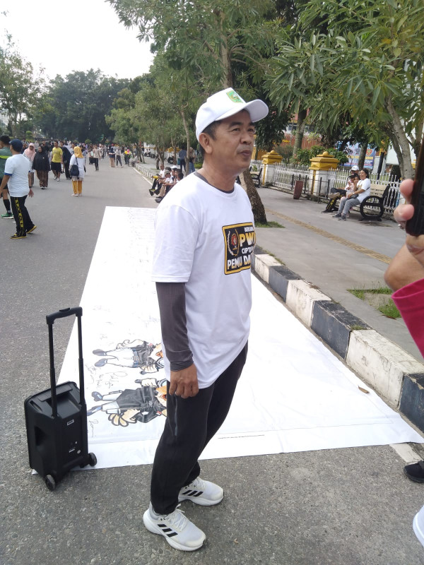 Jalan Santai HPN ke 78, PWI Riau Ajak Warga Ciptakan Pemilu Damai
