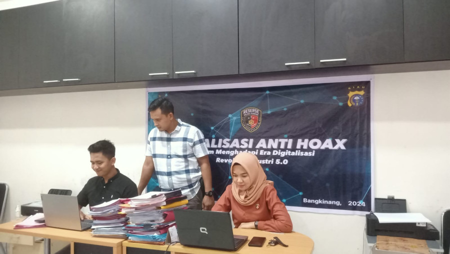 Jelang Pemilu, Satreskrim Polres Kampar Patroli Siber Antisipasi Berita Hoaks