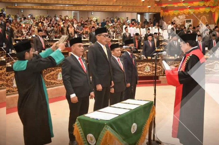 DPRD Riau Gelar Paripurna Pelantikan Pimpinan Dewan Periode 2024-2029