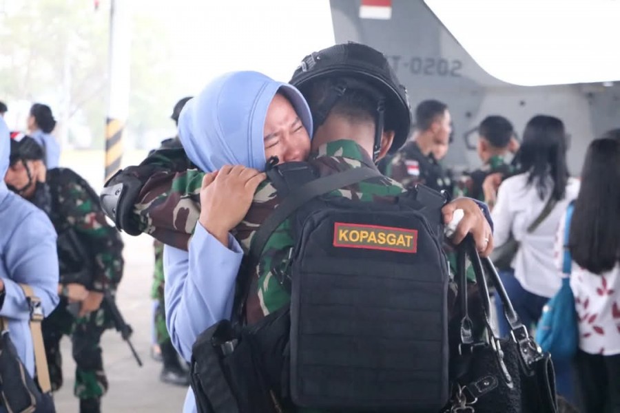 Ratusan Prajurit Kopasgat Diberangkatkan ke Perbatasan RI-PNG