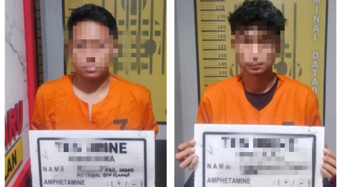 Dua Pengedar Ekstasi Diringkus Polisi  di Parkiran MP Club Pekanbaru