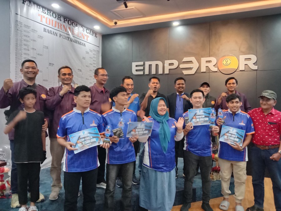 Dua Pebilliard Pekanbaru Sapu Bersih Juara di Turnamen Biliard Piala Walikota
