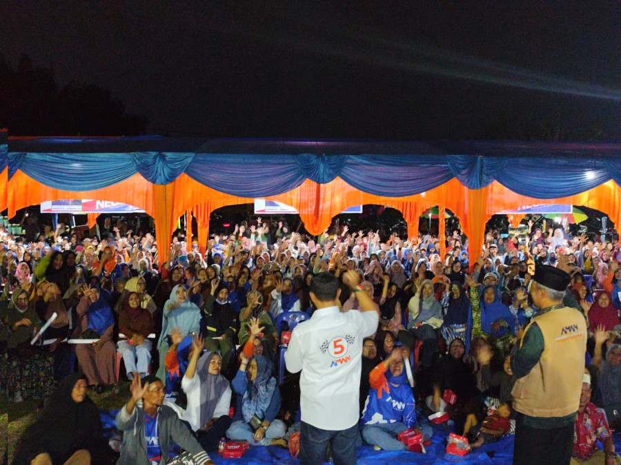 Inginkan Perubahan, Warga Rumbai Antusias Hadiri Kampanye Paslon AMAn