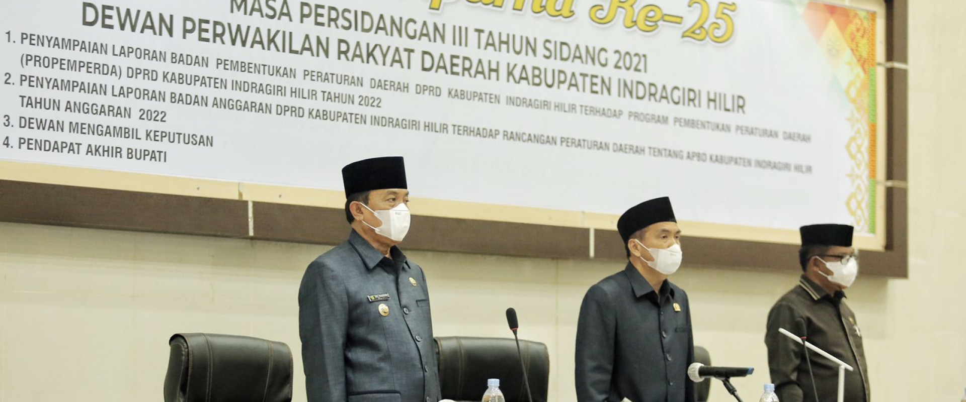 Bupati Hadiri Rapat Paripurna Ke - 25  DPRD Kab. Inhil