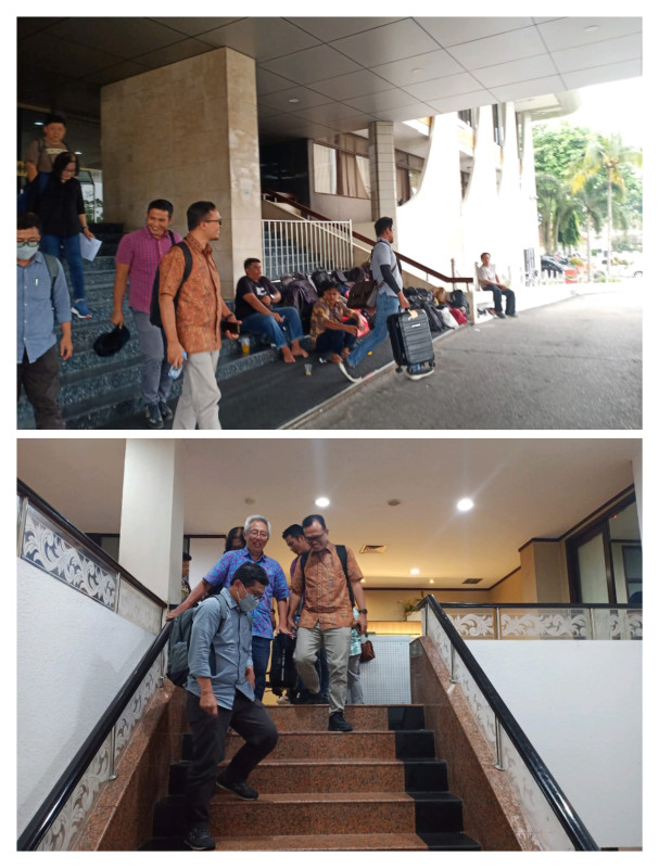 Pejabat Pemprov Riau Bungkam Usai Ekspos Hasil Pemeriksaan Fly Over SKA