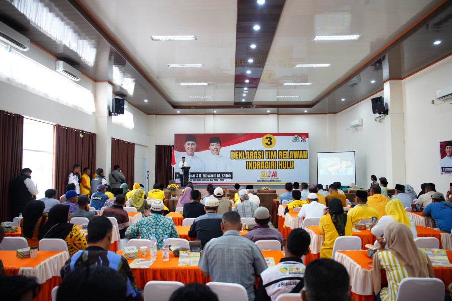 Berpengalaman 25 Tahun, Relawan Inhu Bulatkan Tekad Menangkan Suwai