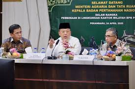 Reformasi Agraria Jadi Prioritas, Nusron Instruksikan BPN Tuntaskan HGU di Riau