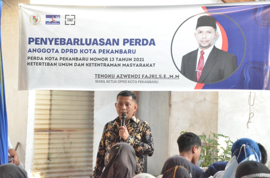TAF Sosialisasikan Perda No 13 Tahun 2021 ke Warga Simpang Tiga