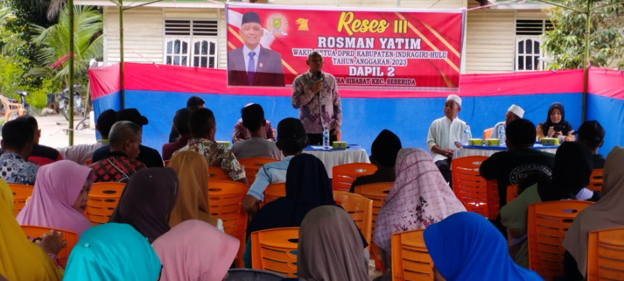Reses di Seberida, Warga Minta Rosman Yatim Perjuangkan Turap