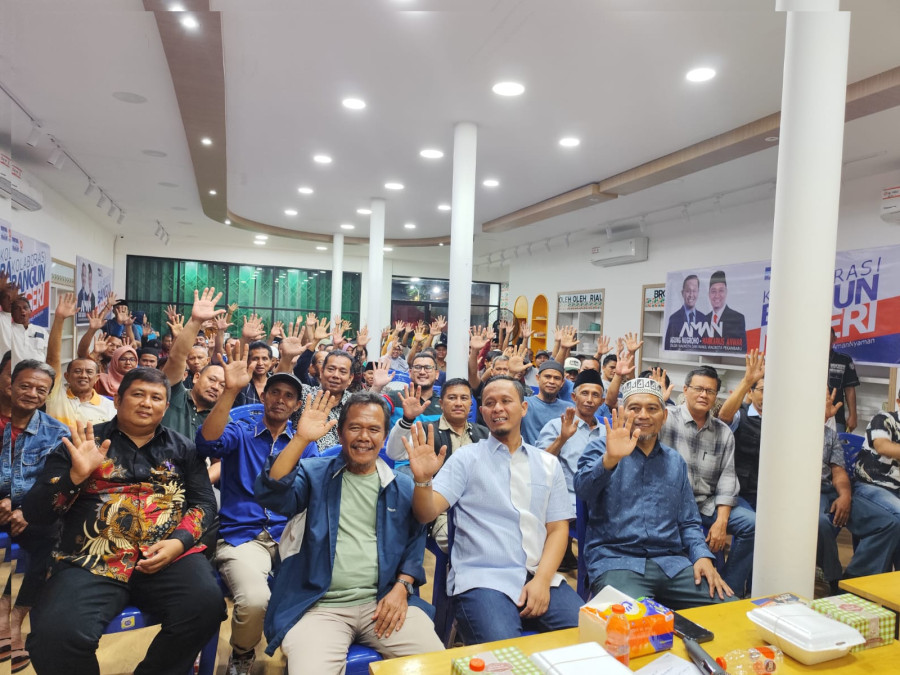 Duduk Bersama Tokoh Masyarakat Tuah Madani, Agung Nugroho Paparkan Program Unggulan AMAn Untuk RT dan RW