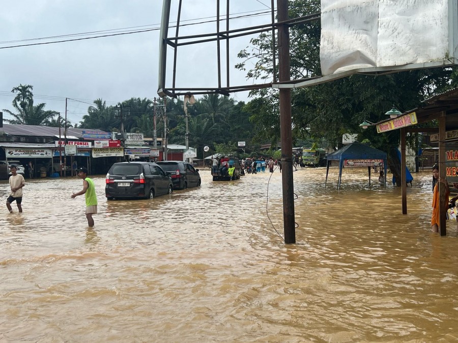 Banjir Rendam Lima Desa di Tapung Hulu, Warga Mengungsi