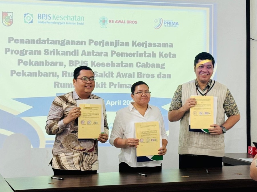 Teken PKS dengan 2 RS Swasta, BPJS Kesehatan Pekanbaru Luncurkan Program Srikandi