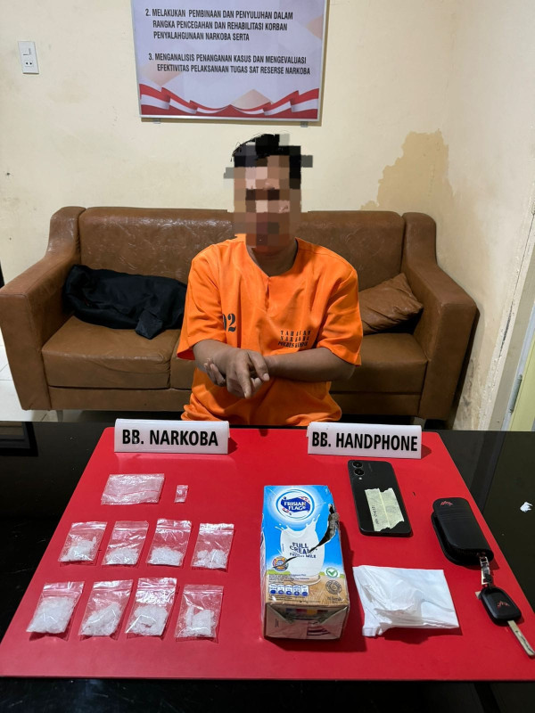 Polres Kampar  Gagalkan Peredaran 40.50 Gram Sabu di Siak Hulu