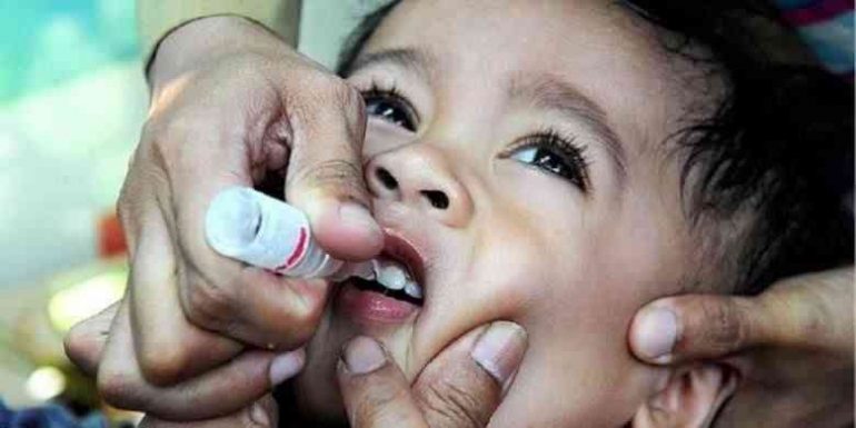 Pelaksanaan Vaksinasi Polio di Riau Belum Capai Target